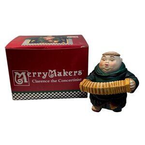 Merry Makers Clarence The Concertinist Figurine Dept 56 In Original Box Monks